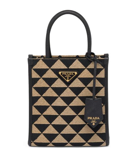 prada logo bag|prada logo plaque tote.